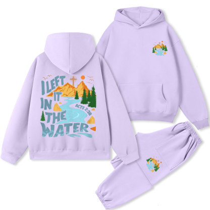 I Left It In The Water Christian Premium Fleece Hoodie Set
