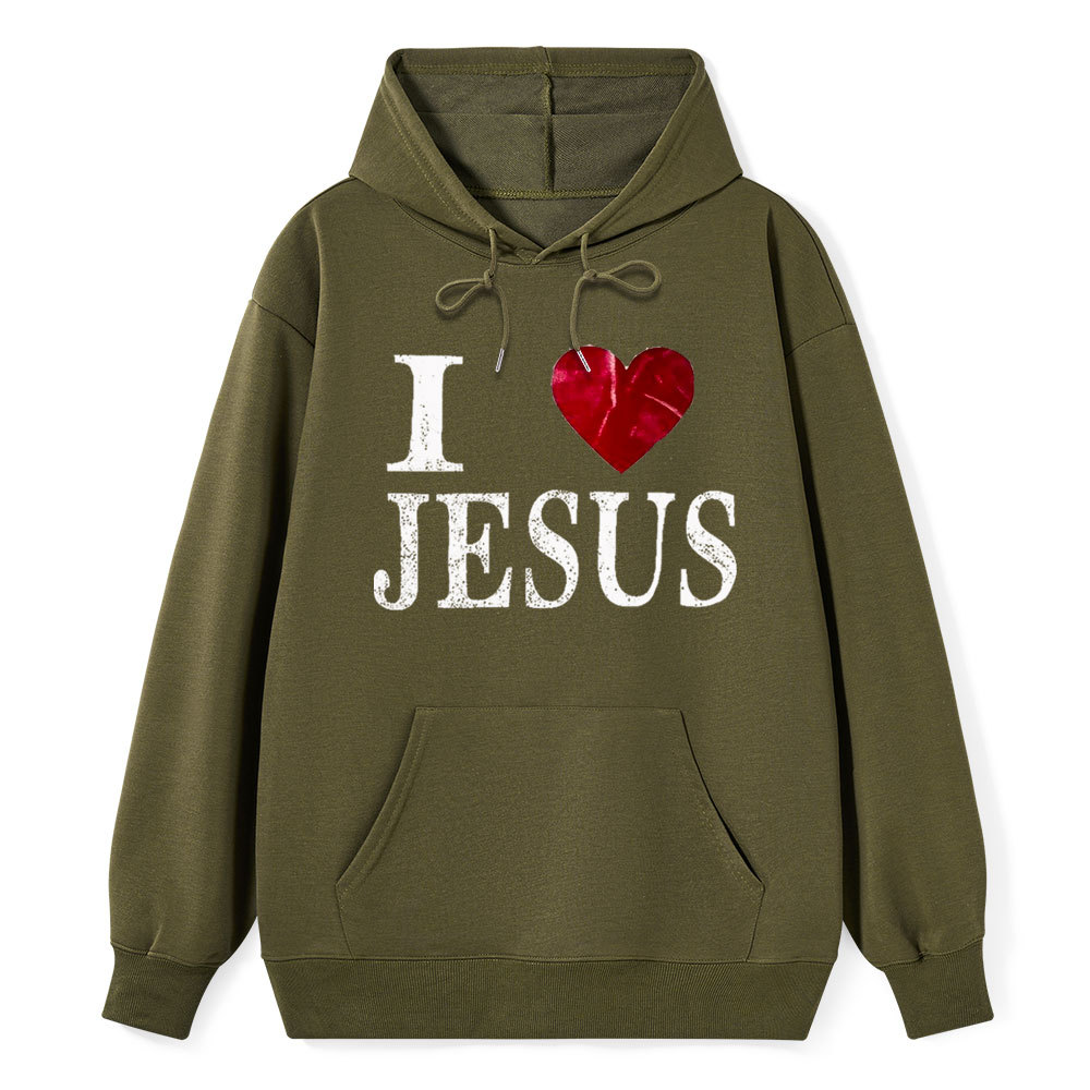I Love Jesus  Class Christian Hoodie