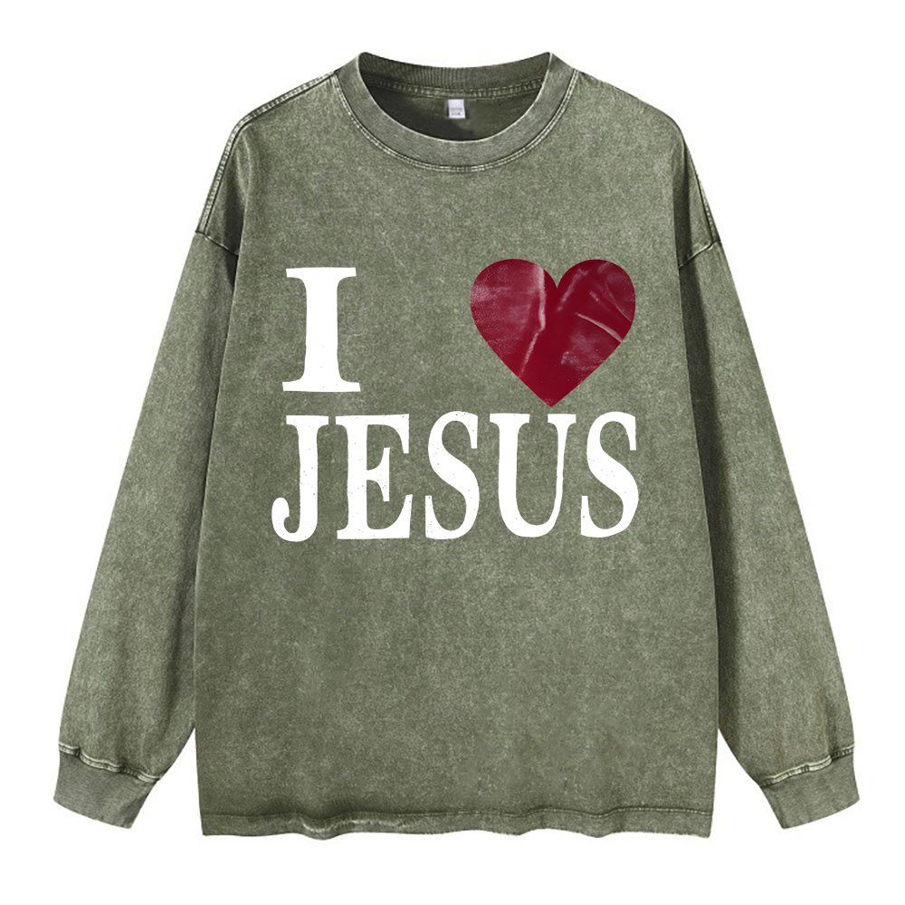 Sample Washed Long Sleeve T-Shirt Sale - GuidingCross
