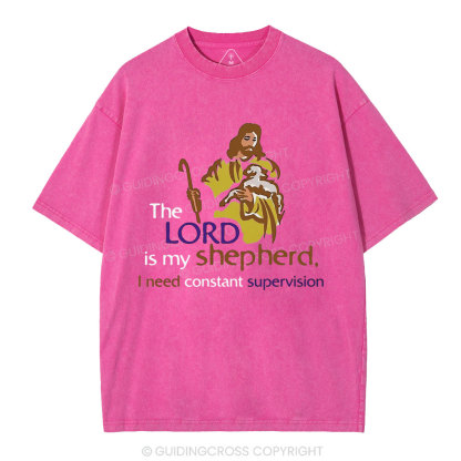 I Need Constant Supervision Christian Washed T-Shirt