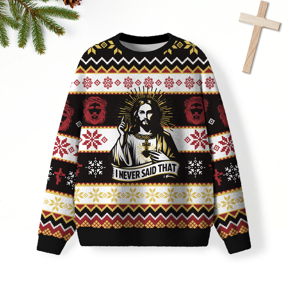 I Never Said That Furry Christian Lightweight Sweater
