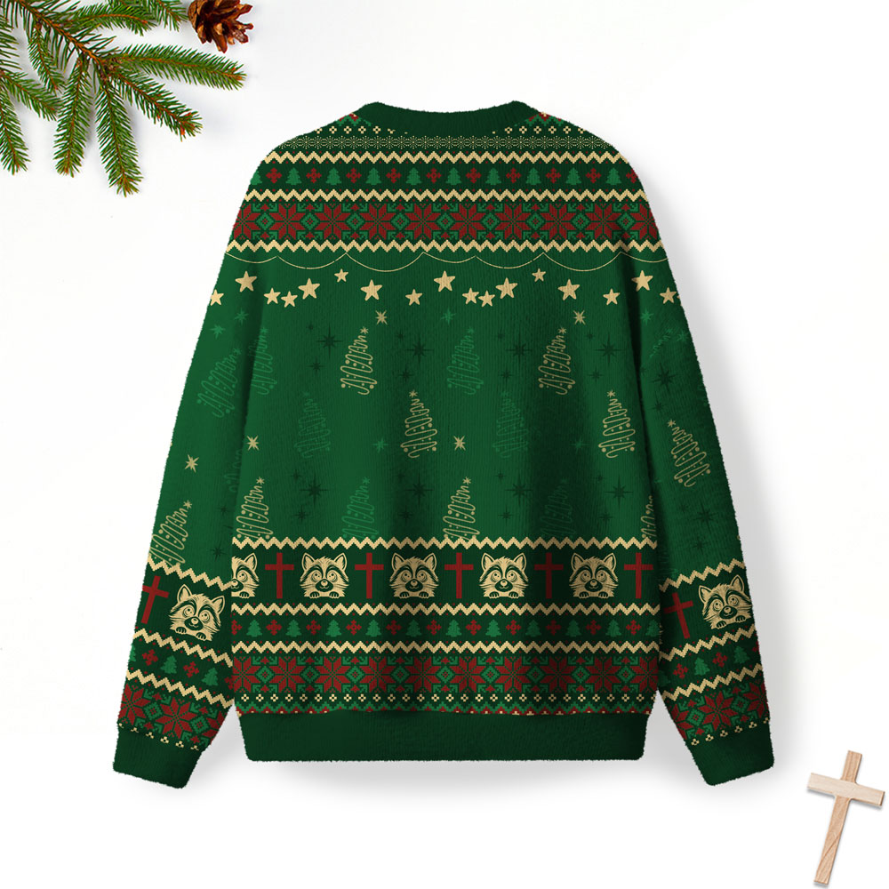 I Once Was Lost But Now I Am Found Christian Lightweight Sweater