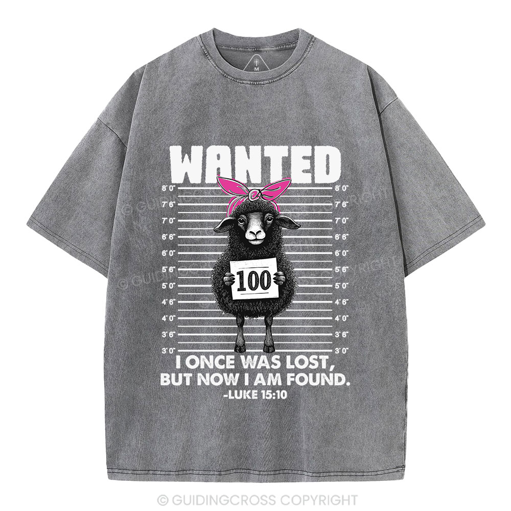 I Once Was Lost But Now I Am Found Funny Christian Washed T-Shirt