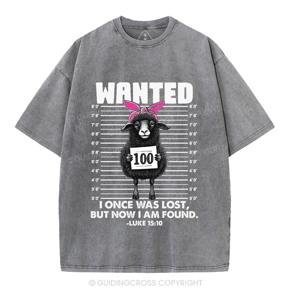 I Once Was Lost But Now I Am Found Funny Christian Washed T-Shirt