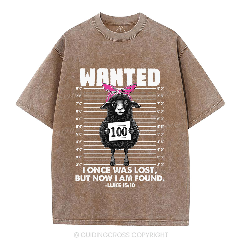 I Once Was Lost But Now I Am Found Funny Christian Washed T-Shirt