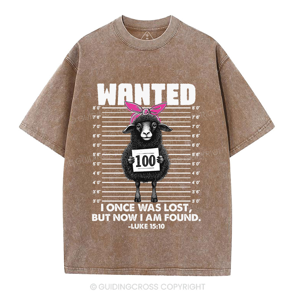 I Once Was Lost But Now I Am Found Funny Christian Washed T-Shirt