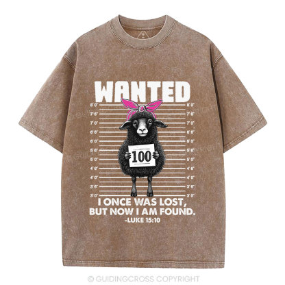 I Once Was Lost But Now I Am Found Funny Christian Washed T-Shirt