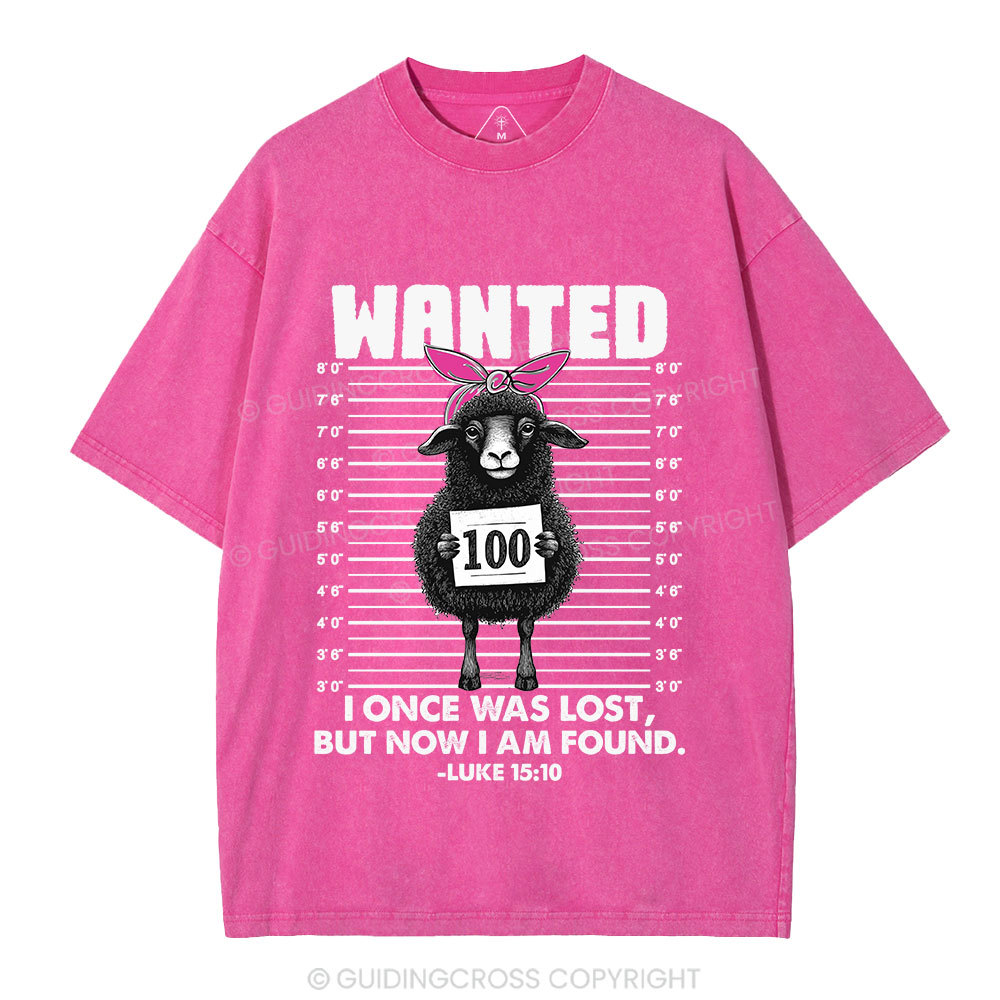 I Once Was Lost But Now I Am Found Funny Christian Washed T-Shirt