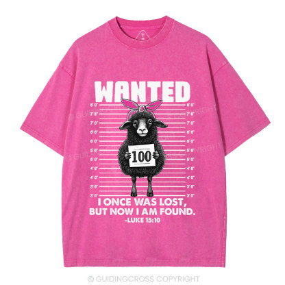 I Once Was Lost But Now I Am Found Funny Christian Washed T-Shirt