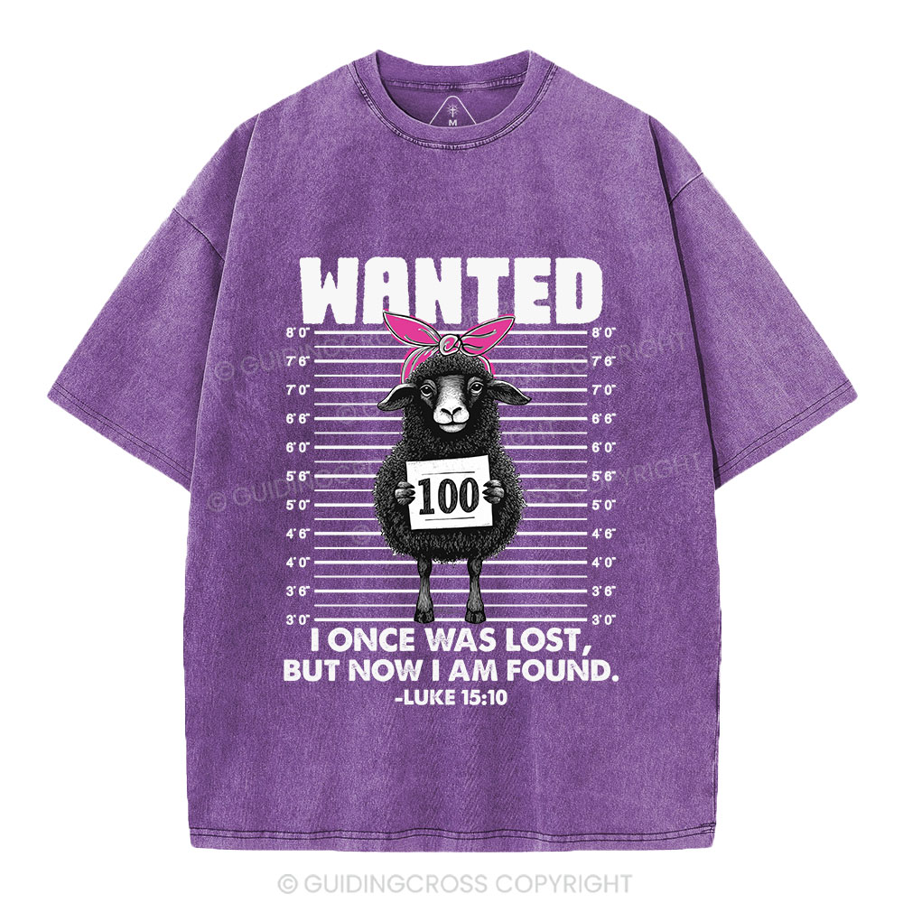I Once Was Lost But Now I Am Found Funny Christian Washed T-Shirt
