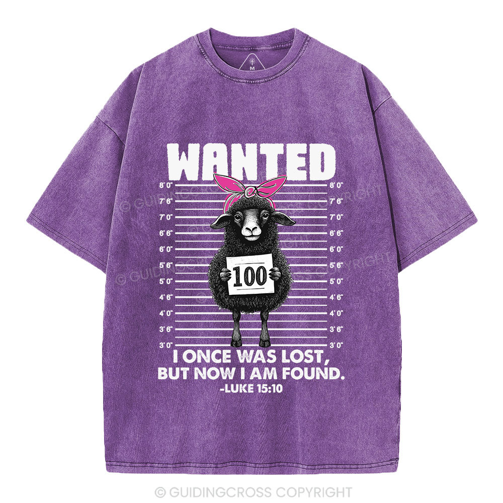 I Once Was Lost But Now I Am Found Funny Christian Washed T-Shirt