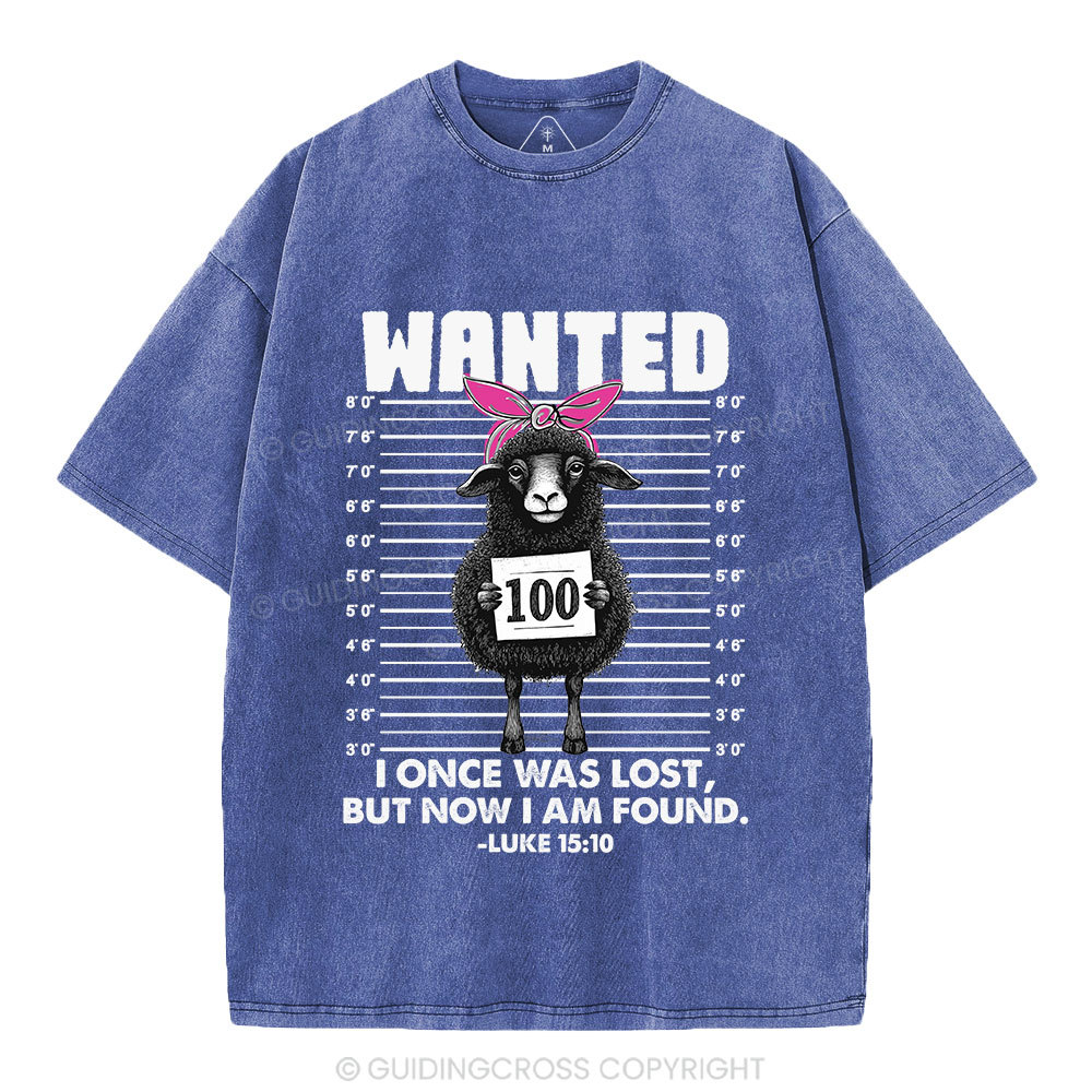 I Once Was Lost But Now I Am Found Funny Christian Washed T-Shirt
