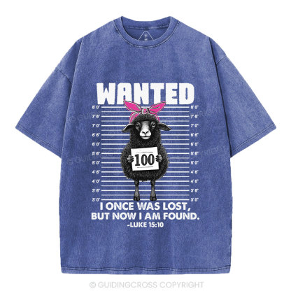 I Once Was Lost But Now I Am Found Funny Christian Washed T-Shirt