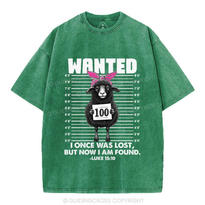 I Once Was Lost But Now I Am Found Funny Christian Washed T-Shirt