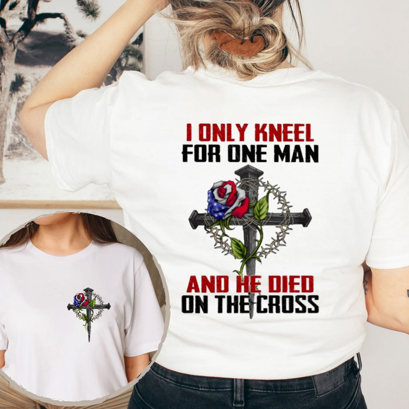 I Only Knee For One Man Christian T-Shirt