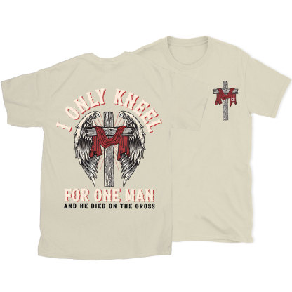 I Only Knee For One Man Christian Washed T-Shirt