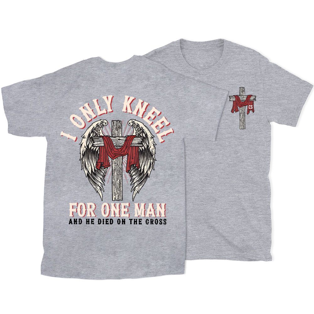I Only Knee For One Man Christian Washed T-Shirt