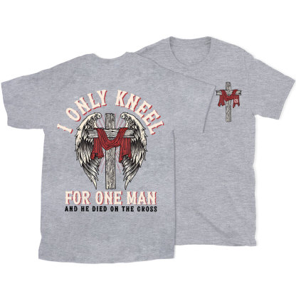I Only Knee For One Man Christian Washed T-Shirt
