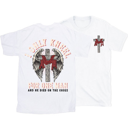 I Only Knee For One Man Christian Washed T-Shirt