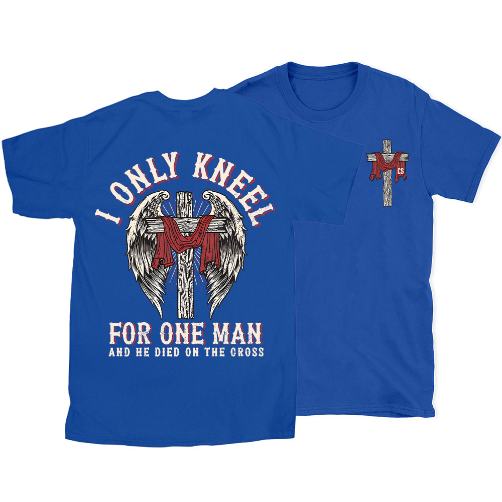 I Only Knee For One Man Christian Washed T-Shirt