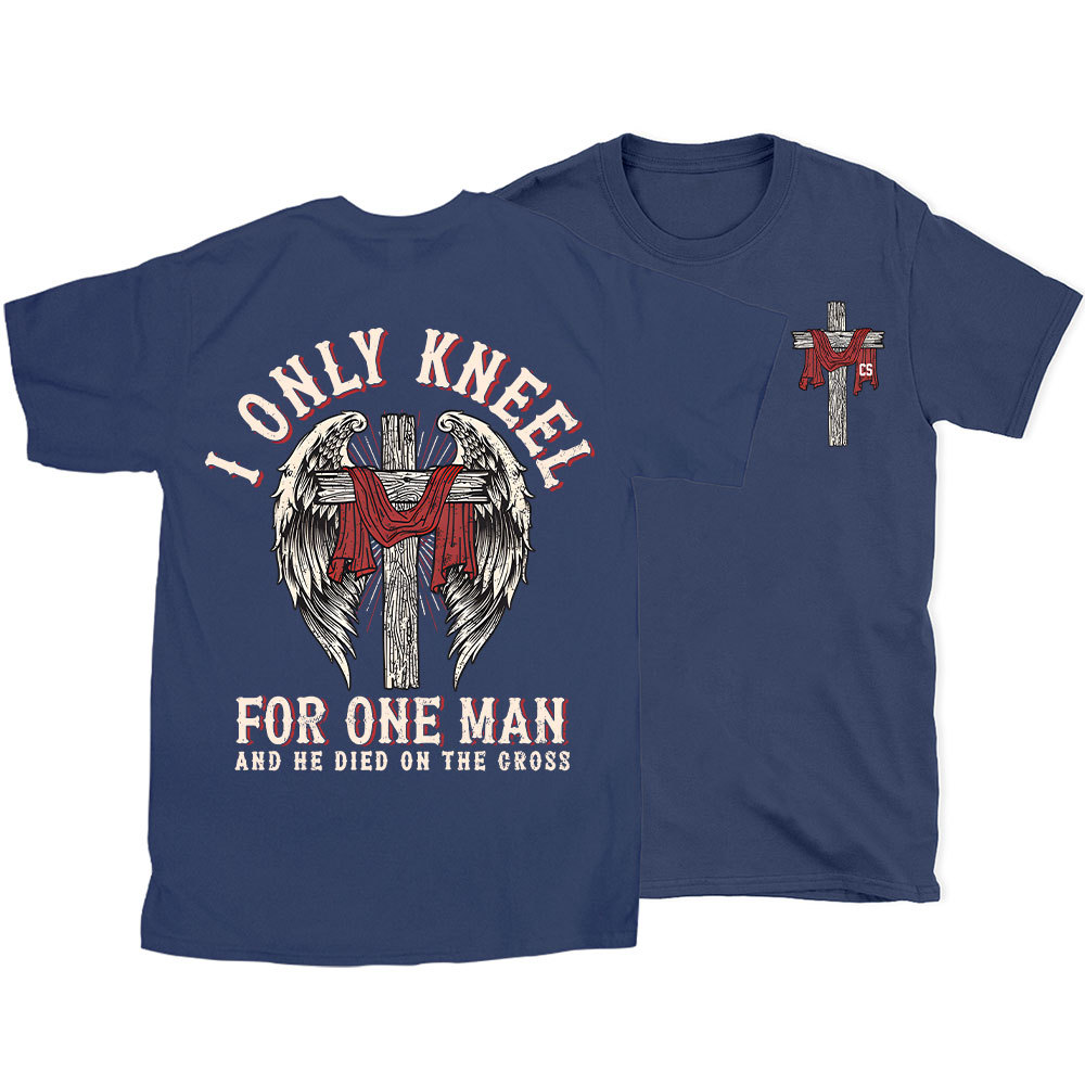 I Only Knee For One Man Christian Washed T-Shirt