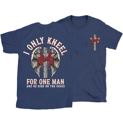 I Only Knee For One Man Christian Washed T-Shirt
