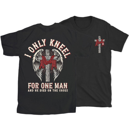 I Only Knee For One Man Christian Washed T-Shirt