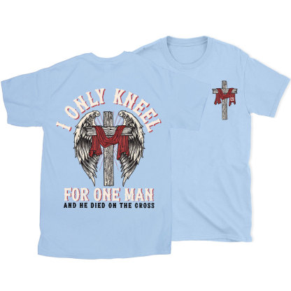 I Only Knee For One Man Christian Washed T-Shirt