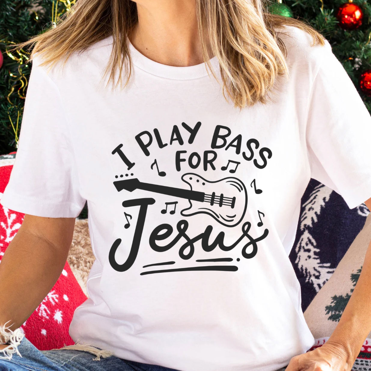 I Play Bass For Jesus Christian T-Shirt