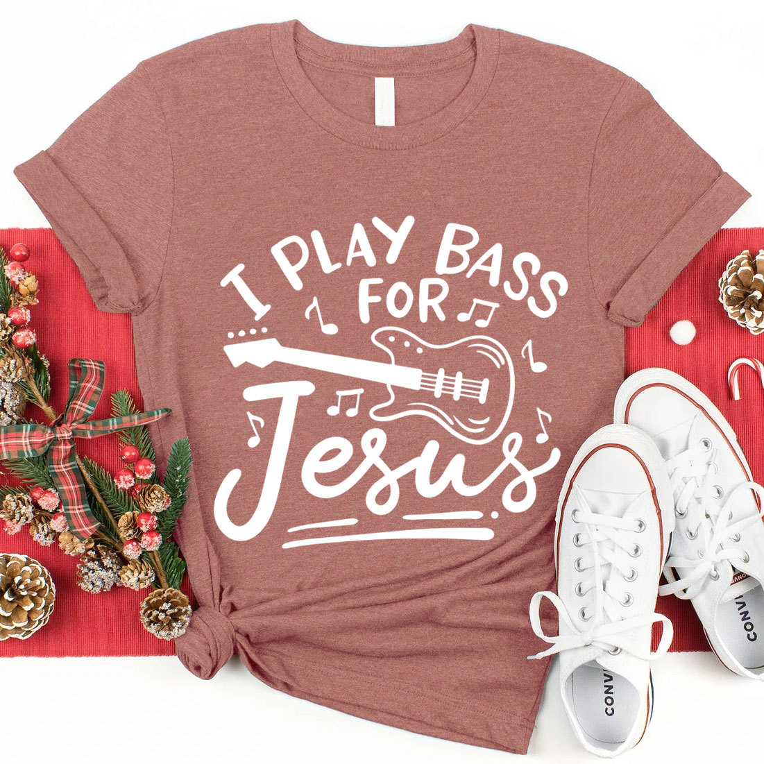 I Play Bass For Jesus Christian T-Shirt