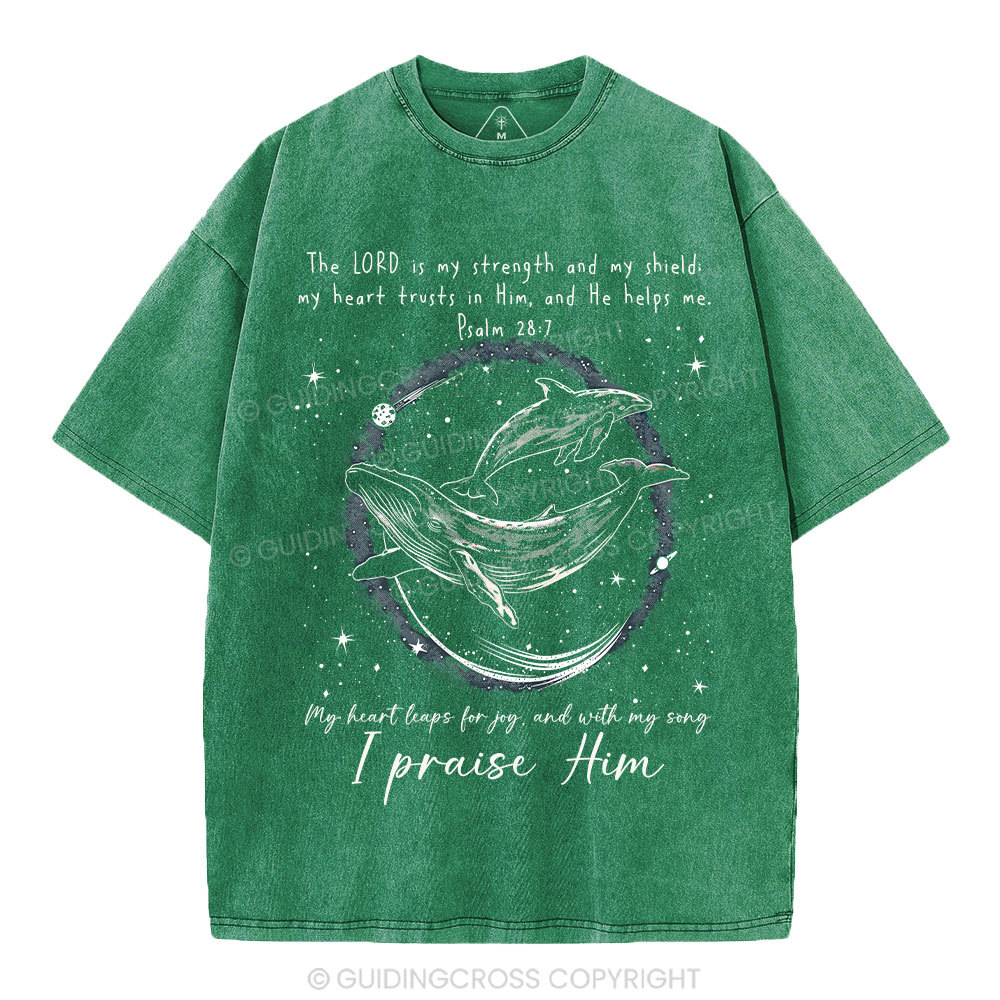 I Praise Him Christian Washed T-Shirt
