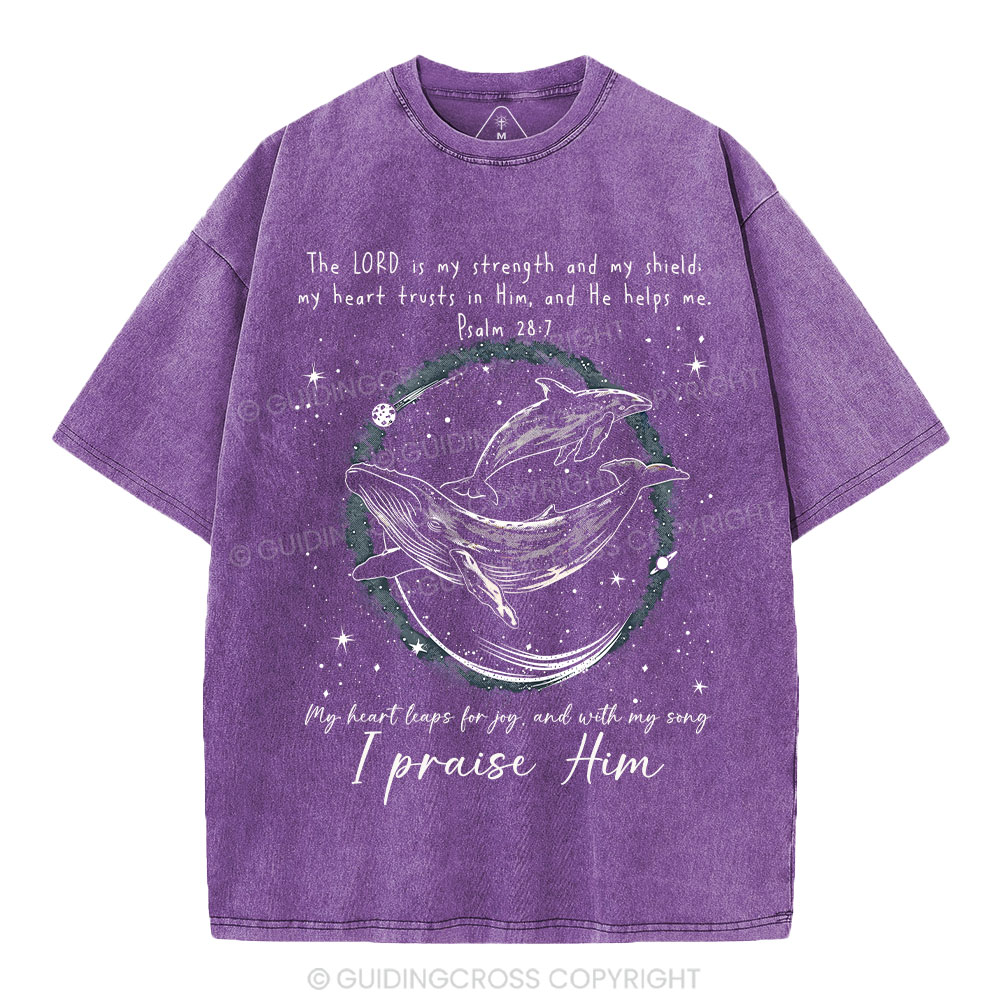 I Praise Him Christian Washed T-Shirt