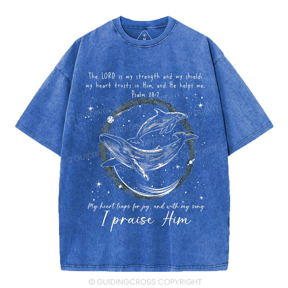 I Praise Him Christian Washed T-Shirt