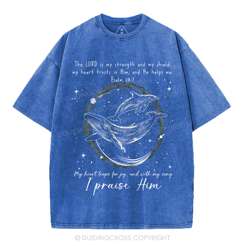 I Praise Him Christian Washed T-Shirt