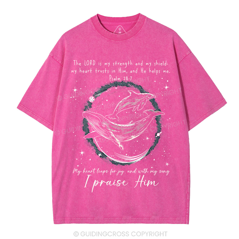 I Praise Him Christian Washed T-Shirt