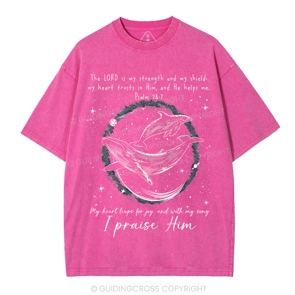 I Praise Him Christian Washed T-Shirt