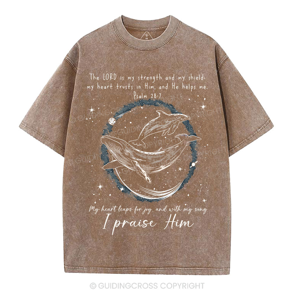 I Praise Him Christian Washed T-Shirt