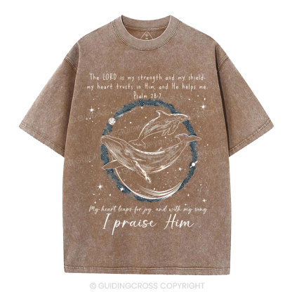 I Praise Him Christian Washed T-Shirt