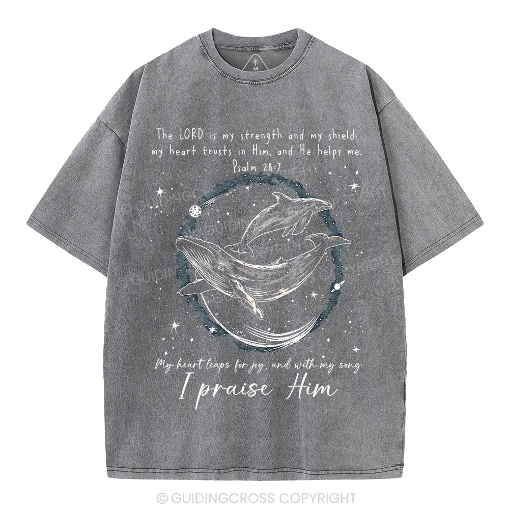 I Praise Him Christian Washed T-Shirt
