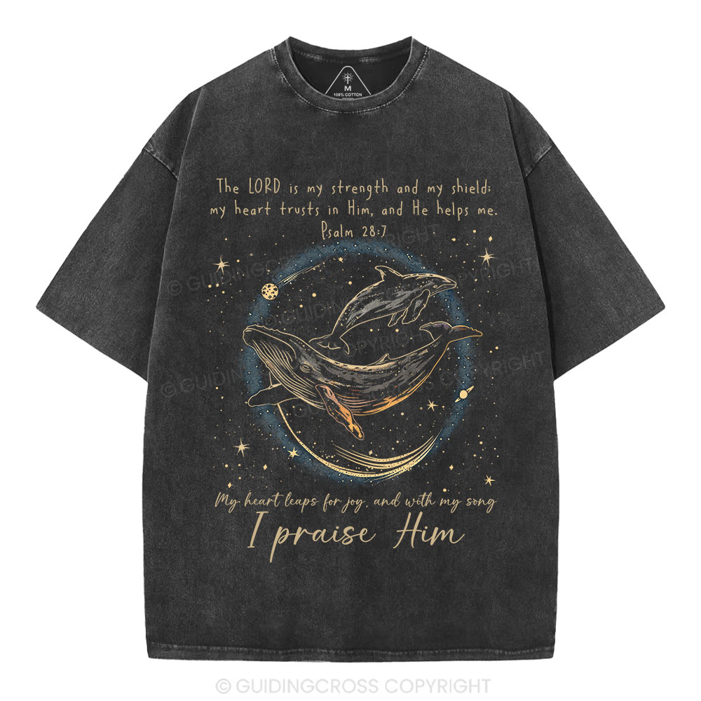 I Praise Him Christian Washed T-Shirt