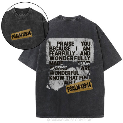 I Praise You Christian Washed T-Shirt