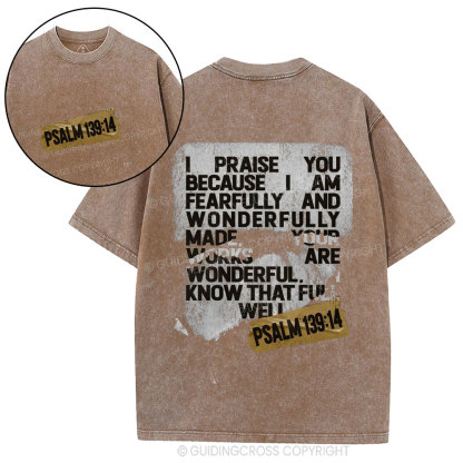 I Praise You Christian Washed T-Shirt