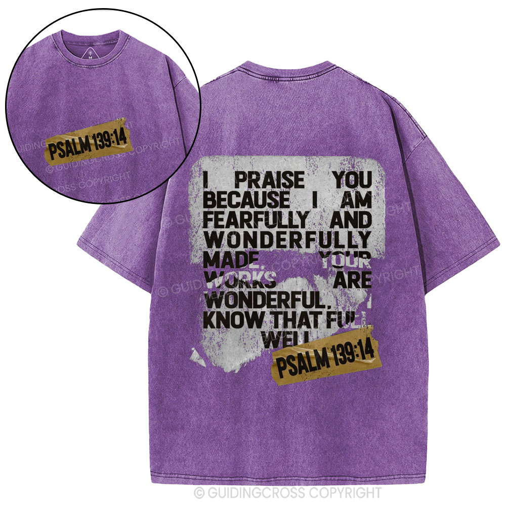 I Praise You Christian Washed T-Shirt