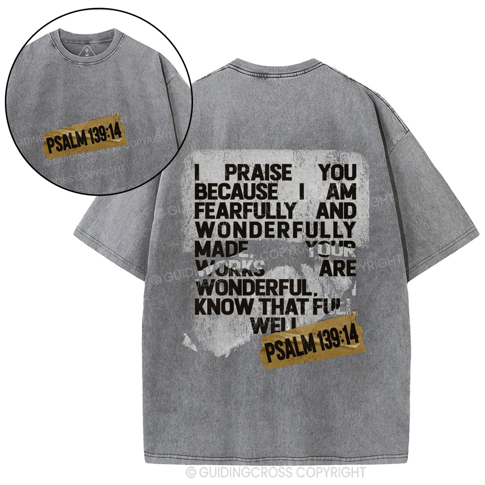I Praise You Christian Washed T-Shirt