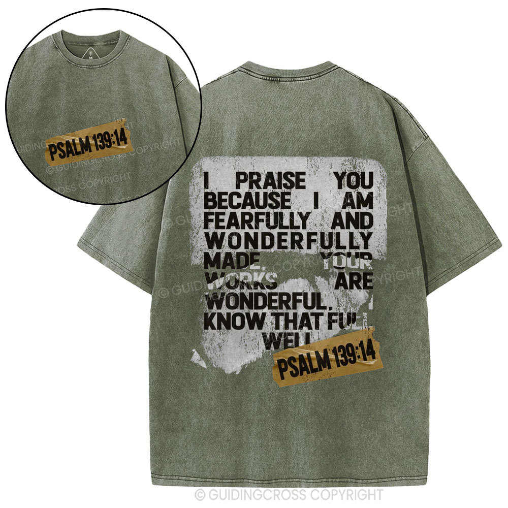 I Praise You Christian Washed T-Shirt