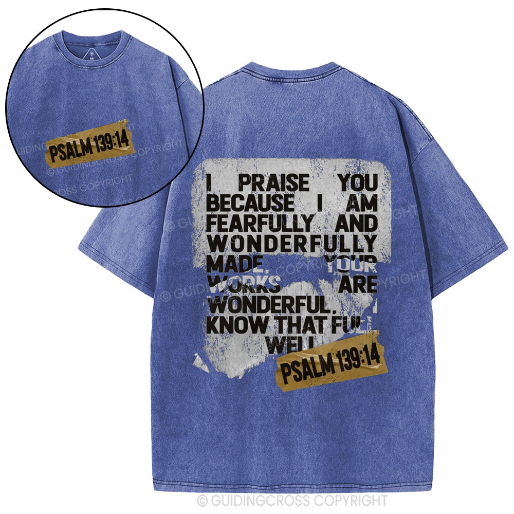 I Praise You Christian Washed T-Shirt