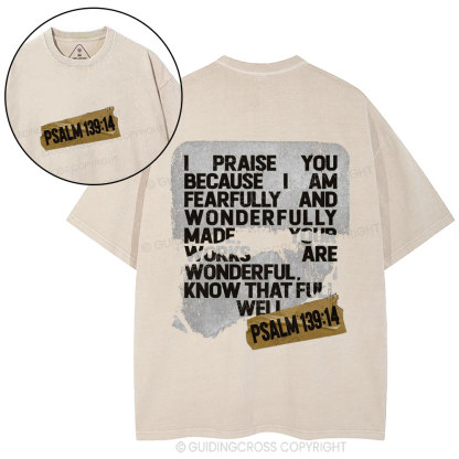 I Praise You Christian Washed T-Shirt