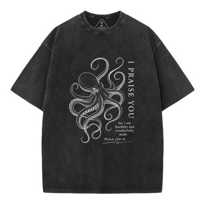 I Praise You Christian Washed T-Shirt