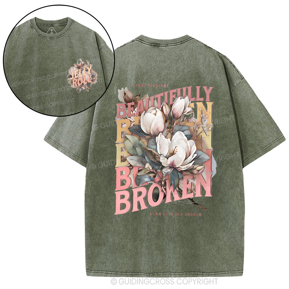 I Pray Everyday Christian Washed T-Shirt