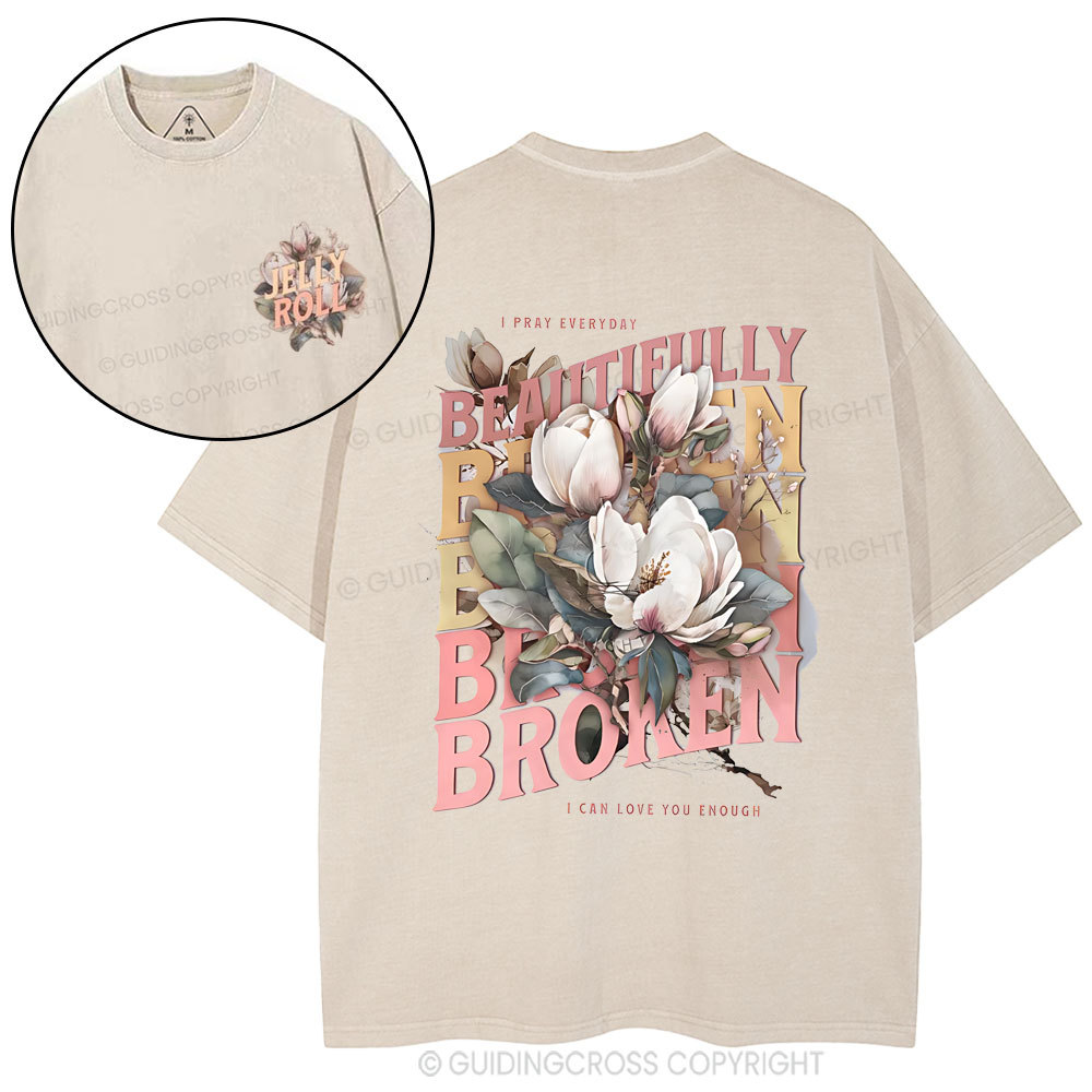 I Pray Everyday Christian Washed T-Shirt